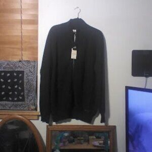 NWTCivil Society Sweater Mens XL Black Long Sleeve Full Zip